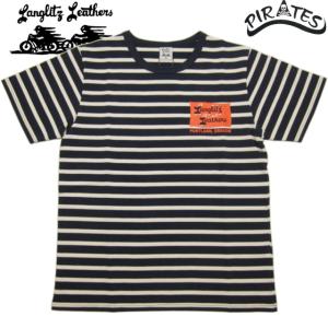 LANGLITZ LEATHERS ラングリッツレザー 国内生産 ヘヴィーウェイトボディー ボーダー S/S Tシャツ TYPE O｜kaizoku-pirates