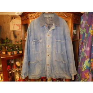 70’S★古着★Wrangler★デニム★カバーオール★L★ビンテージ★ブランケット★ワークジャケッ...