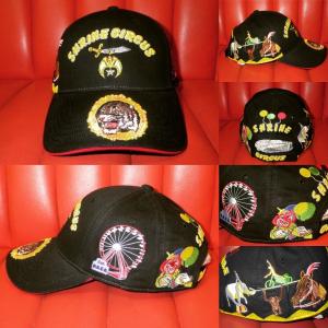 最新作のフリーメイソン シュラインサーカス キャップ 黒19 ピエロ 帽子 刺繍 キャップ メンズ 11 468 Epmhv Quito Gob Ec