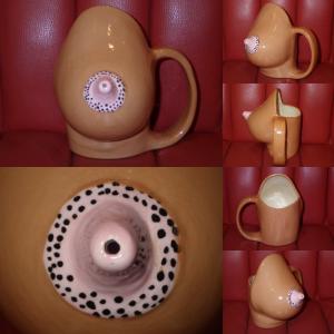 70'S☆おっぱい☆マグカップ☆11☆アート☆ミルクピッチャー☆胸☆陶器