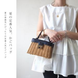 カゴバッグ ハンドバッグ かごバッグ レディー...の詳細画像1