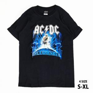 AC/DC Tシャツ ACDC 半袖 ロックTシャツ メンズ ブラック Ballbreaker バンドTシャツ ロックファッション かっこいい バンT ロックT ユニセックス ロック｜kajicom