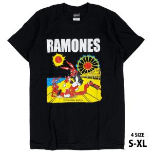 ラモーンズ Ramones ロックTシャツ バンドロゴ バンドTシャツ パンク 洋楽 rockaway beach バンドTシャツ ロックファッション かっこいい バンT ロックT｜カジコム