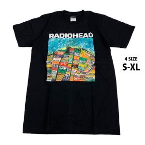 レディオヘッド Radiohead ロック Tシャツ 半袖 バンドTシャツ メンズ HAIL TO THE THIEF バンドTシャツ ロックファッション かっこいい バンT ロックT｜kajicom