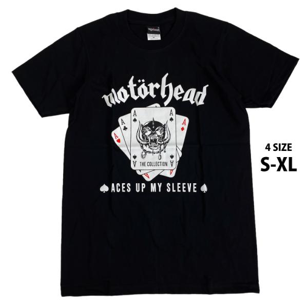 モーターヘッド Motorhead ロック Tシャツ aces up my sleeve バンドロゴ...