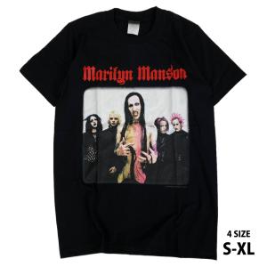 マリリン・マンソン Marilyn Manson ロック バンドTシャツ プリント 半袖 洋楽 メタル バンドTシャツ ロックファッション かっこいい バンT ロックT｜kajicom