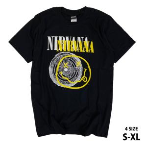 ニルヴァーナ Nirvana ニルバーナ ロックTシャツ バンドTシャツ 半袖 プリント バンドロゴ バンドTシャツ ロックファッション かっこいい バンT ロックT｜kajicom
