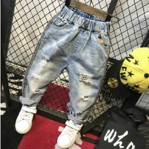 デニムパンツ ダメージ サイドライン 韓国子供服