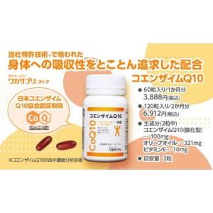 目に見えない臓器の老化！ コエンザイムQ10（６０粒）純度が高く安全な発酵法で作られた、コエンザイムQ10のみを使用  2粒で100mg｜梶山健康ライフ