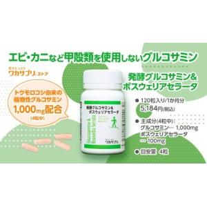 私のきっかけは階段くだり！ 発酵グルコサミン＆ボスウェリアセラータ(インド伝承鎮痛成分)（１２０粒）...