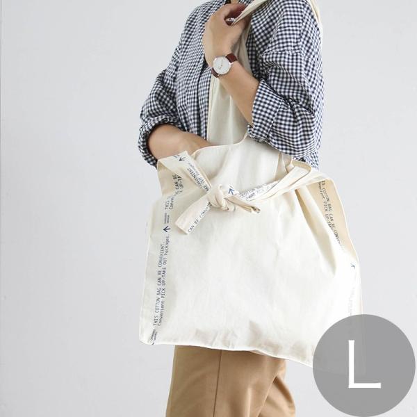 KNOT BAG Lサイズ マルシェバッグ エコバッグ お買い物バッグ コットン シンプル 野菜スト...