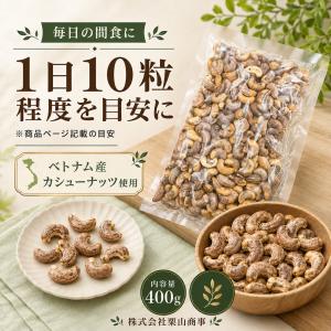 ベトナム産 渋皮付きカシューナッツ400g×2...の詳細画像4