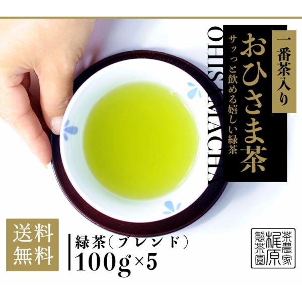 【嬉野茶 おひさま茶(100g×5)】お茶 日本茶 緑茶 煎茶 送料無料 茶葉 九州 佐賀県産 ポイ...