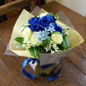 母の日 2026 青いバラ ブルーローズ 花瓶の要らない花束 花束 ブーケ