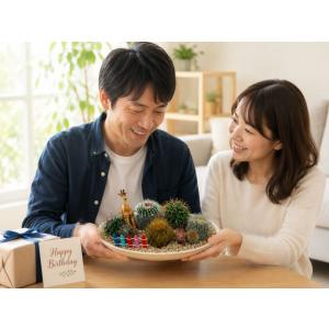 サボテン 寄せ植え 動物の箱庭 ミニガーデン ...の詳細画像4