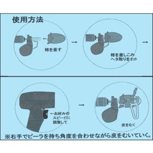 かんたん電動「柿の皮むき機」(ヘタ取り刃付)干...の詳細画像2