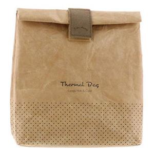 ベストコ ランチバック ブラウン クラフト サーマルバック 保冷 保温 軽量 耐久性 ND-871