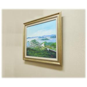 絵画 油絵 しまなみ海道 (辻京子) 【海・山...の詳細画像4