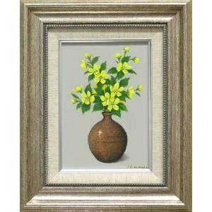 絵画 油絵 ばら (日野皖) 【肉筆】【油絵】【花】【6号】 : 掛け軸