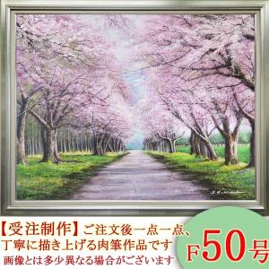 京都 絵画 風景画 嵐山 渡月橋 桂川 桜 和風 日本画 インテリア 中村