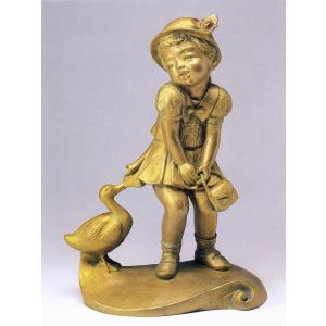 北村西望 若き日の織田信長 （ブロンズ像） : 掛け軸・絵画の