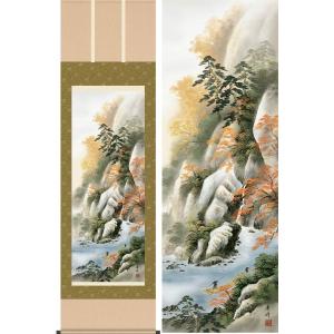 掛け軸 楓に白鷺 (長江桂舟) 掛軸 : 掛け軸・絵画の専門店 掛軸堂画廊