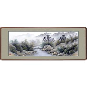 絵画　日本画　美術品　赤富士　浮田秋水　和装額　和額 絵画 日本画 赤富士・浮田秋水 和装額 和額 和室インテリア