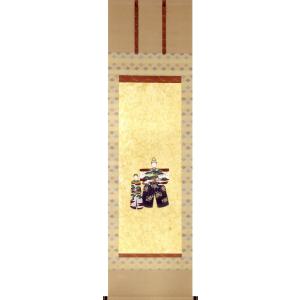 酒井抱一 掛け軸 紙雛図 原画逸翁美術館所蔵 【掛軸】【半間床