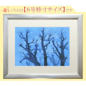 絵画 油絵 苔寺（西芳寺） F20号 （堤照男） 【肉筆】【油絵】【日本の