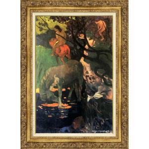 ルノアール 絵画 青い帽子の少女 F3号 【複製】【美術印刷】【世界の