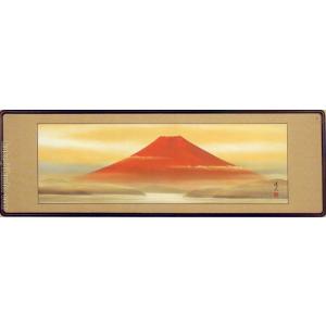 絵画 油絵 赤富士 （森田浩二） WF3号 【肉筆】【油絵】【富士