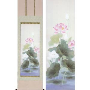 掛け軸 竹に雀 (井上秀城) 【掛軸】【一間床】【丈の短い掛軸】【花鳥