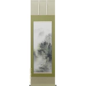 掛け軸 滝昇鯉 (林玉泉) （掛軸小物なし) 【掛軸】 : 掛け軸・絵画の