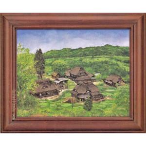 斎藤清 「文楽」 木版画 直筆サイン 印 真作保証 現代木版画の巨匠