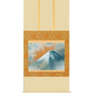 横山大観 絵画 霊峰春色 【複製】【美術印刷】【巨匠】【富士】【変型
