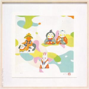 伊藤髟耳 絵画 『家族』 【複製】【美術印刷】【...の商品画像