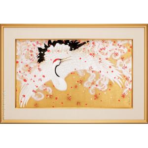 石踊達哉 『翔』 彩美版・シルクスクリーン併用 複製画 掛軸 : 内田