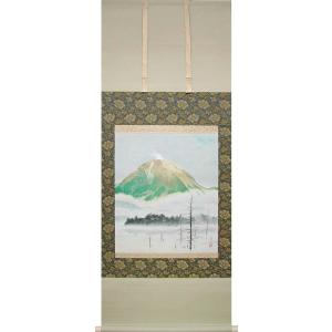 掛け軸 竹に雀 (井上秀城) 【掛軸】【一間床・半間床】【花鳥画