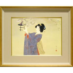 平山郁夫 絵画 ユーフラテス河の夕 アートポスター 【複製】【アート