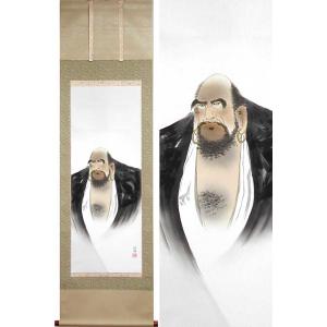 掛け軸 達磨 (鈴木秋清) （掛軸小物なし) 【掛軸】 : 掛け軸・絵画の