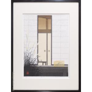佐野せいじ 木版画 酔桜夢幻 【複製】【木版画】【日本の風景】【変型