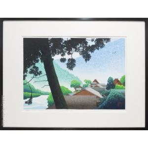 絵画 油絵 木曽 駒ヶ岳 （岡島哲夫） 【海・山】【肉筆】【油絵