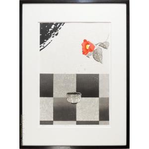 絵画 油絵 赤富士 （黒木正光） 【海・山】【肉筆】【油絵】【日本の