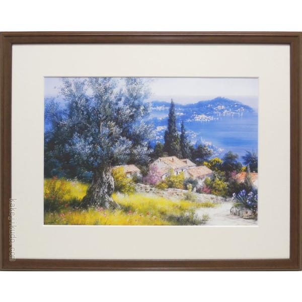 ビンセント・スミス　絵画　南仏ニースの丘から　アートポスター　　【複製】【アートポスター】【世界の名...