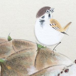 高級色紙「筍(たけのこ)」文魚(色紙絵)の詳細画像1