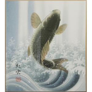 絵画 油絵 モンマルトル・サクレクール寺院 フランス・パリ （藤原英信
