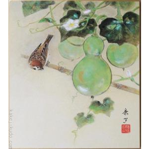 いいね！の方へ。緊急値下げします。 佐藤浩二画伯　日本画　薔薇 佐藤浩二画伯日本画薔薇