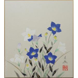 掛け軸 竹に雀 (井上秀城) 【掛軸】【一間床】【丈の短い掛軸】【花鳥