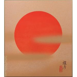 高級色紙「紅白梅に鶯」春穂（色紙絵） : 掛け軸・絵画の専門店 掛軸堂