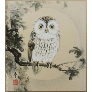 高級色紙「鮎」紅雲（色紙絵） : 掛け軸・絵画の専門店 掛軸堂画廊